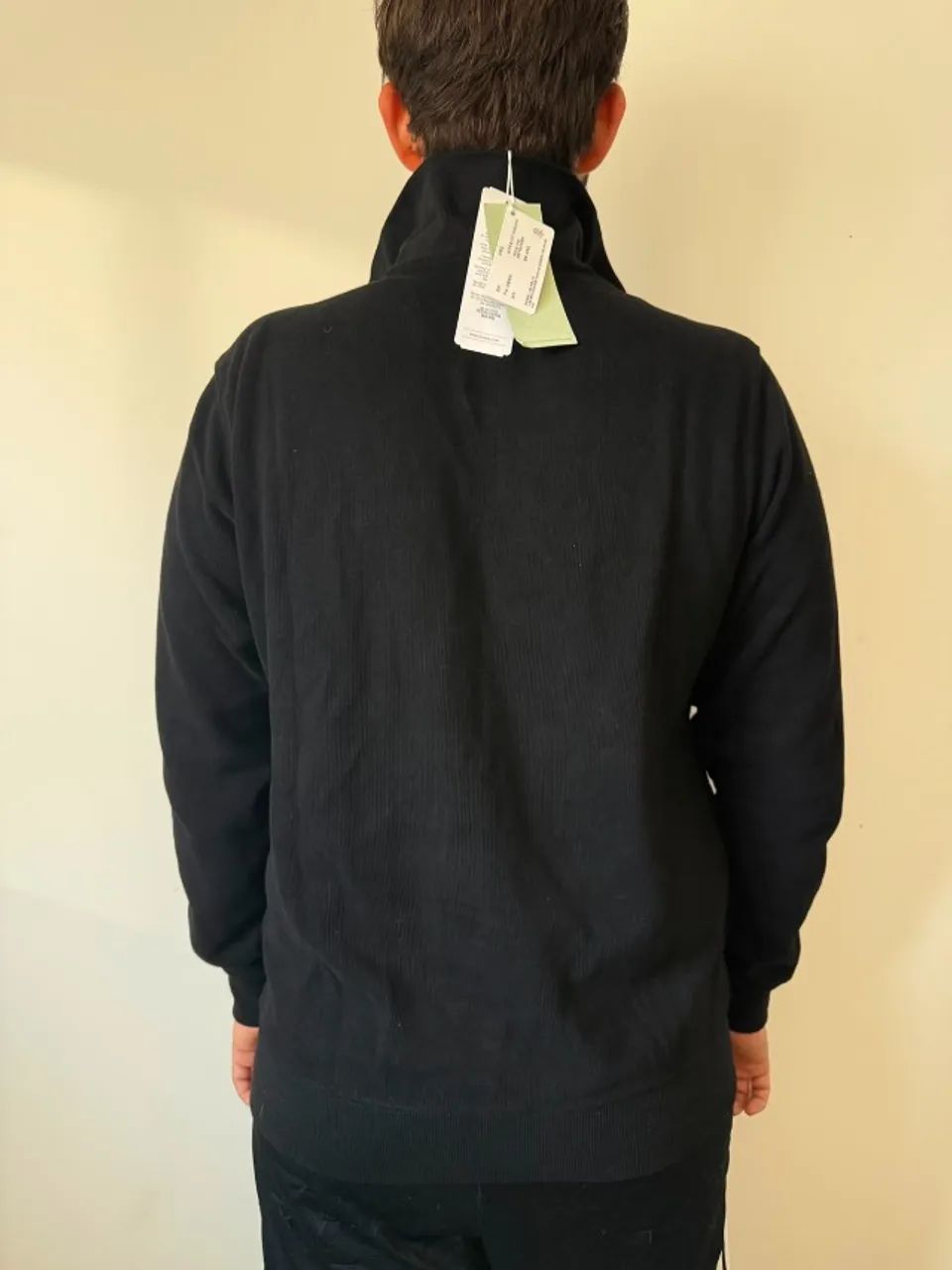 Sueter quarter Zip lacoste preto tam G - Foto 5