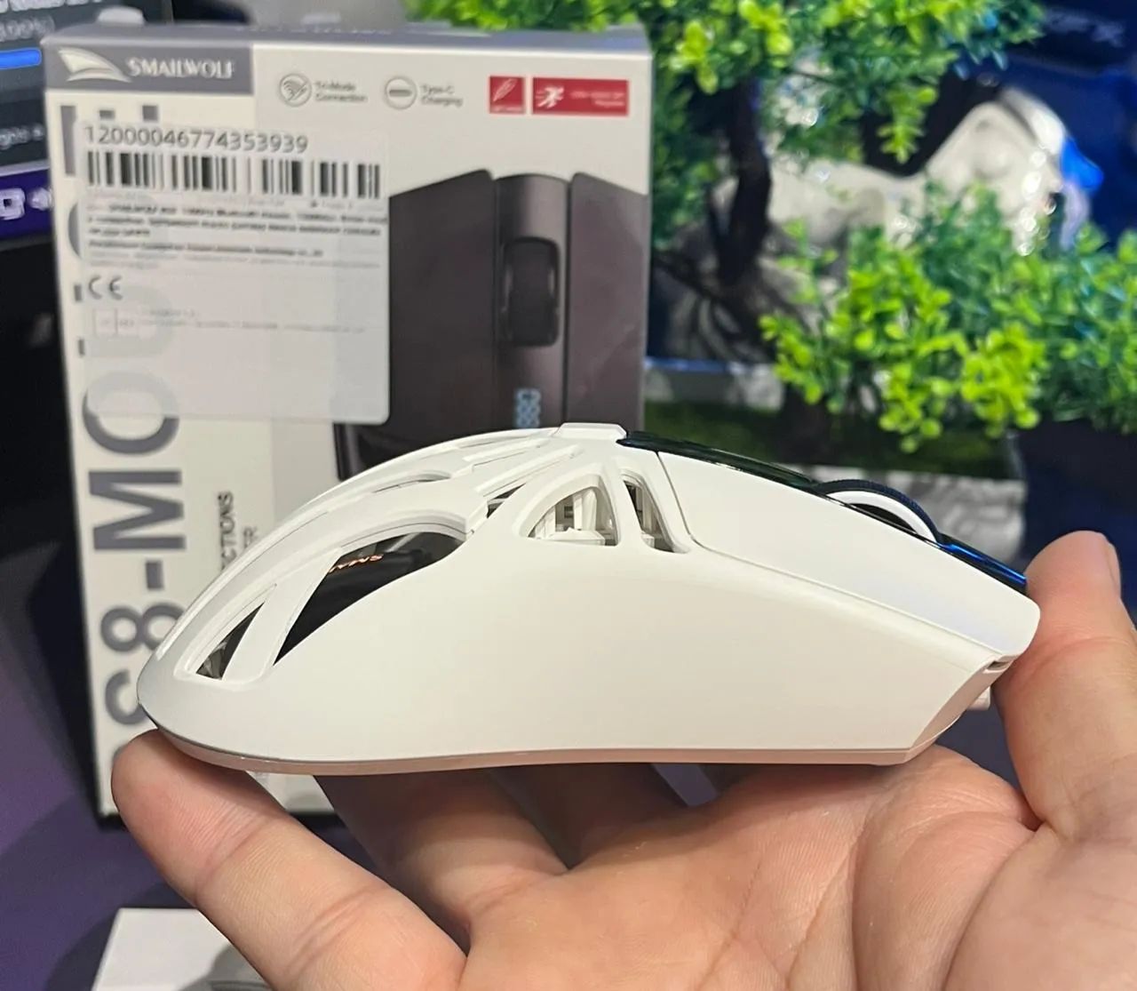 MOUSE GAMER SMAILWOLF RS8 BRANCO - Foto 5