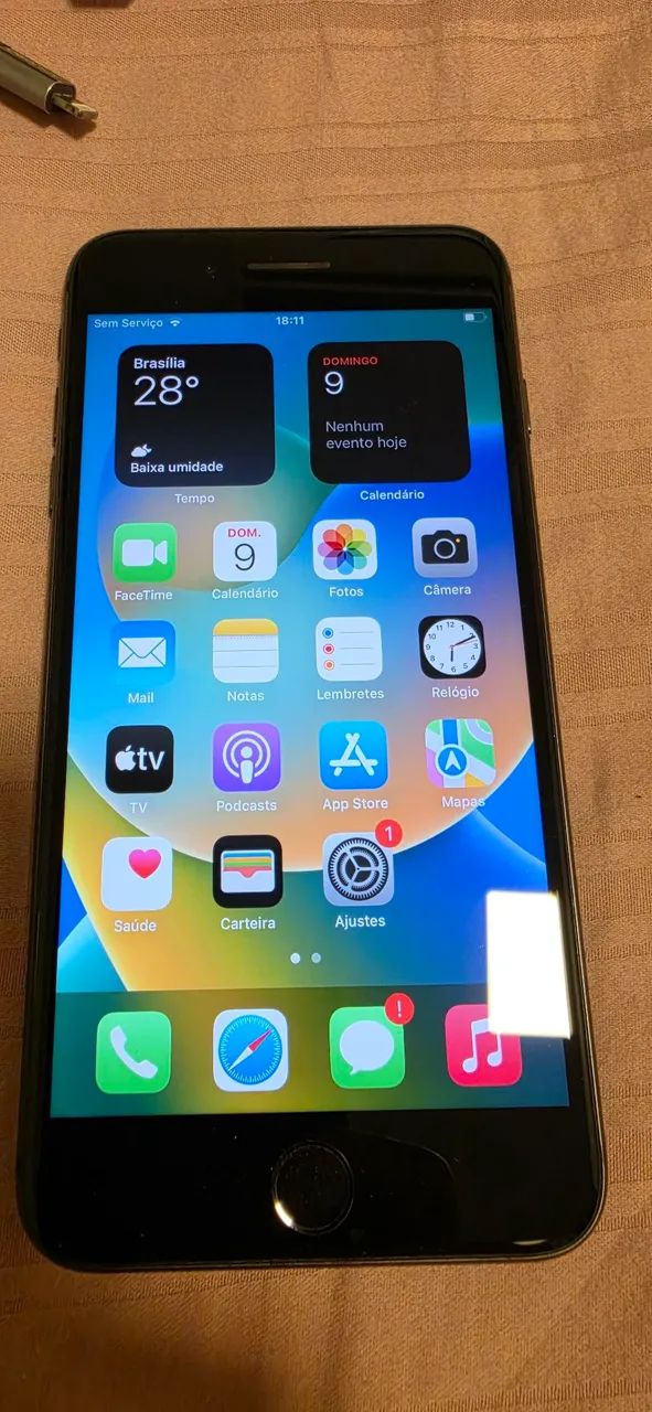 Iphone 8 plus 256gb preto