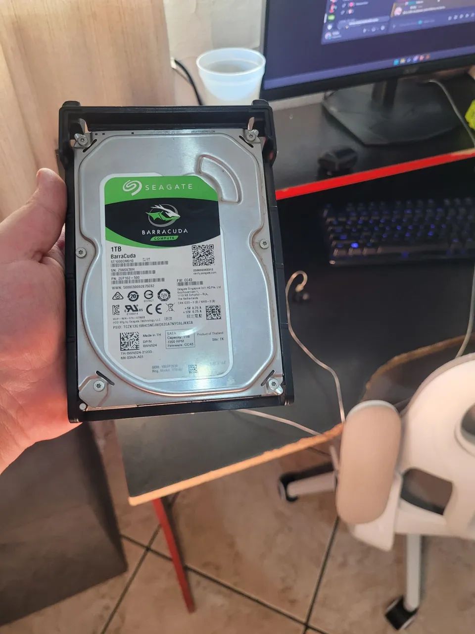 HD Seagate BarraCuda 1TB 7200RPM - Foto 2