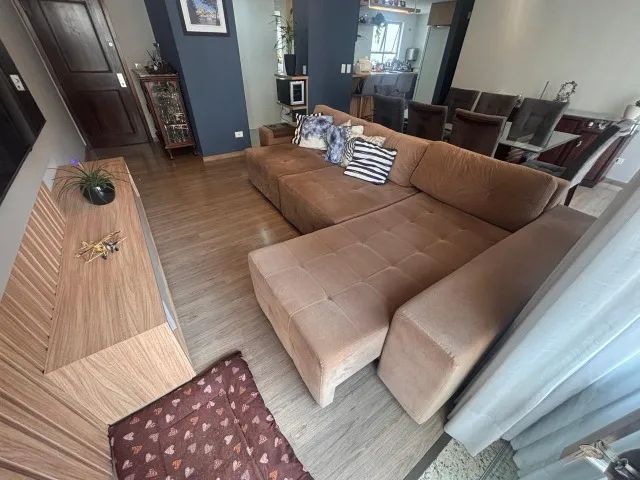 Sofá retrátil 4 lugares com chaise - Foto 3