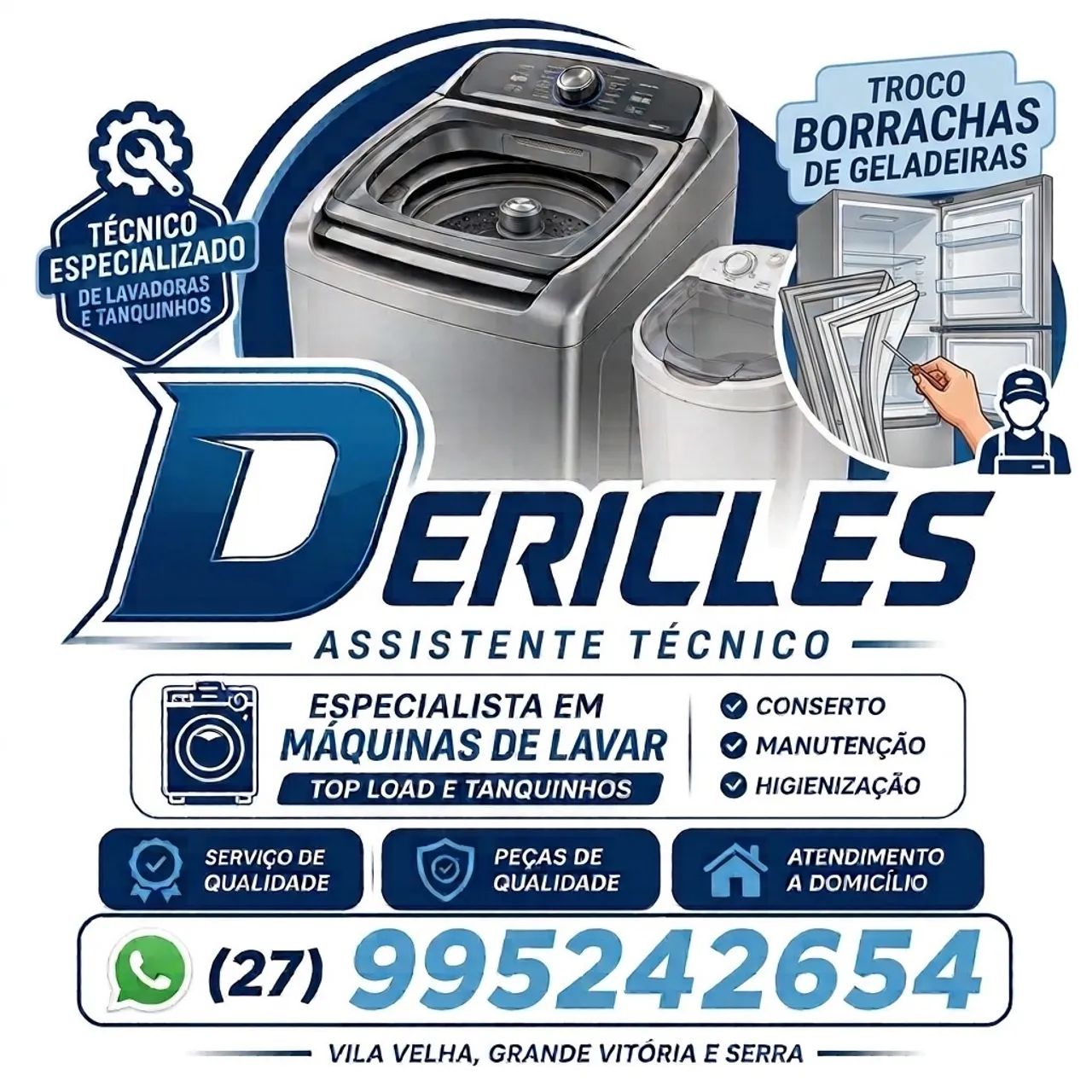 Dericles ASSISTENTE TÉCNICO DE LAVADORAS