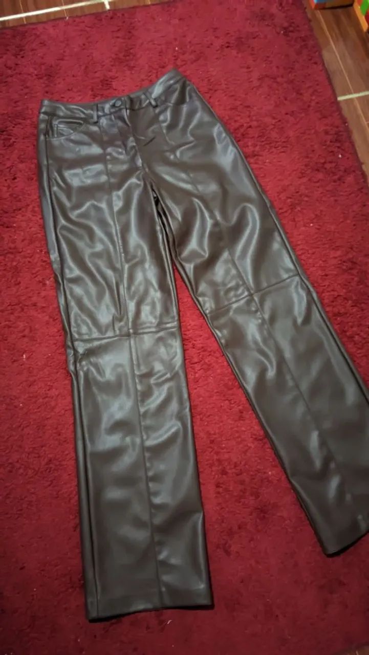 Calça de couro vegetal  - Foto 4