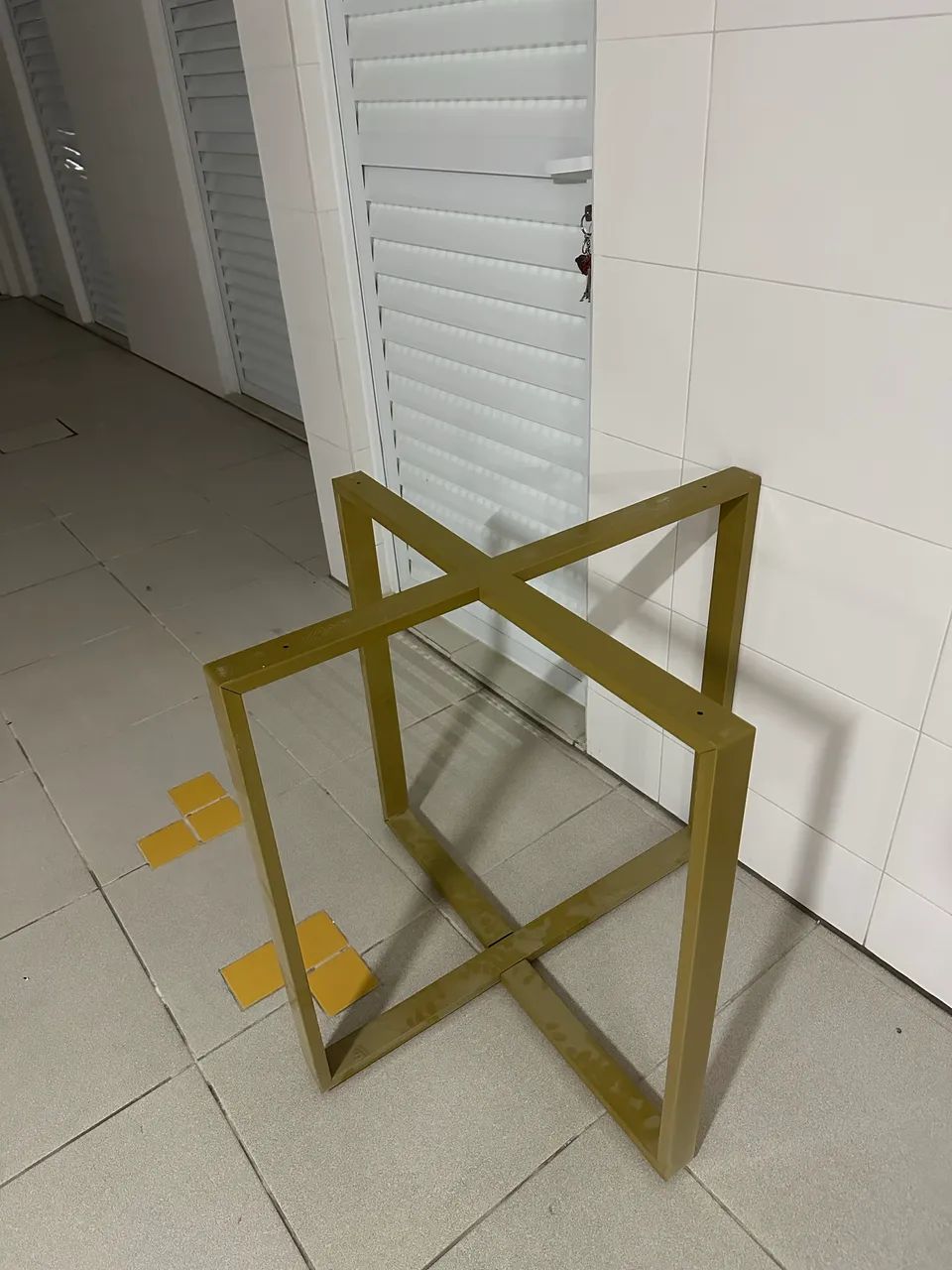Base de Mesa Moderno Aço Dourado 150cm - Foto 4