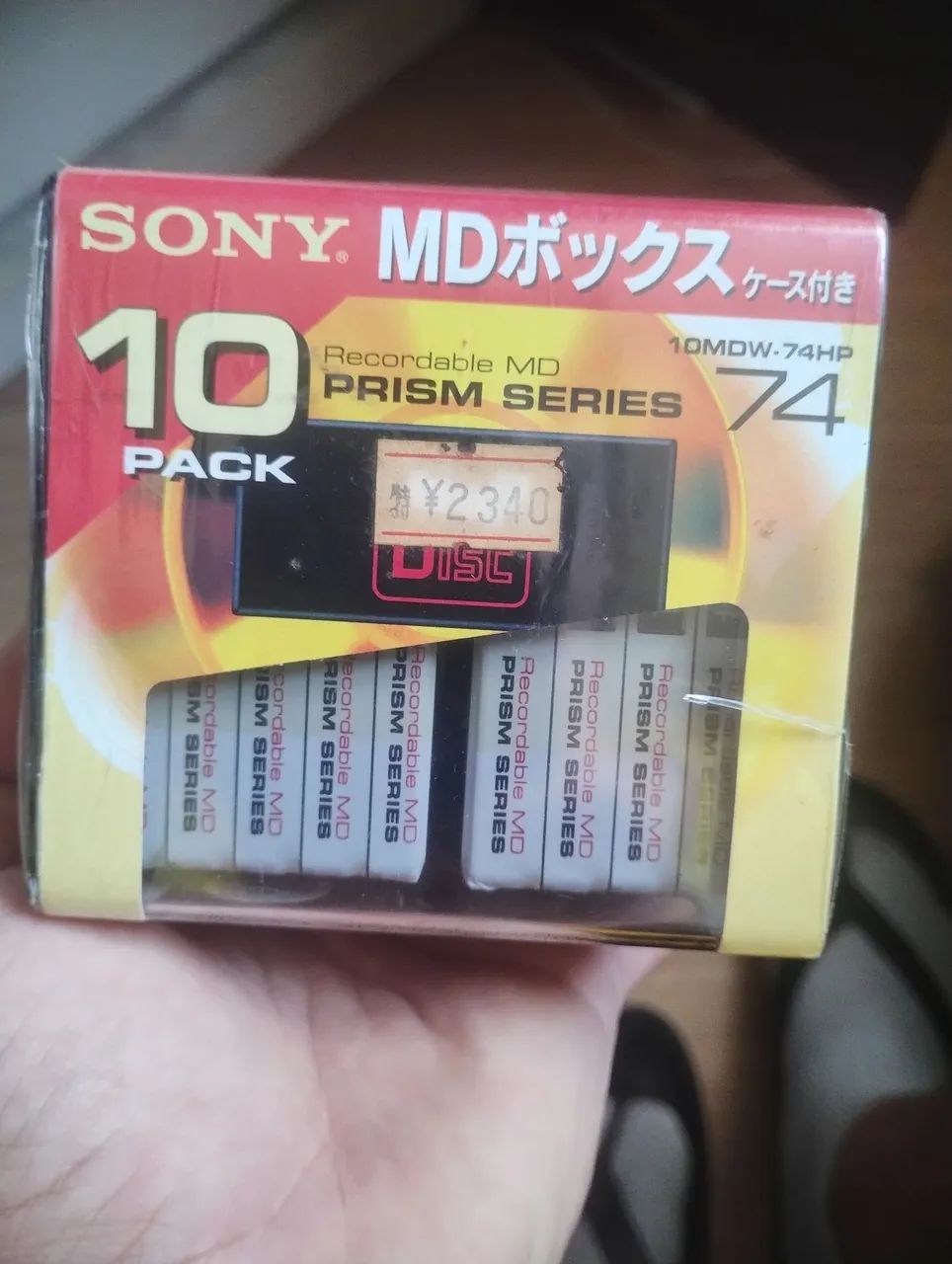 Pacote com 10 MD gravaveis Sony 