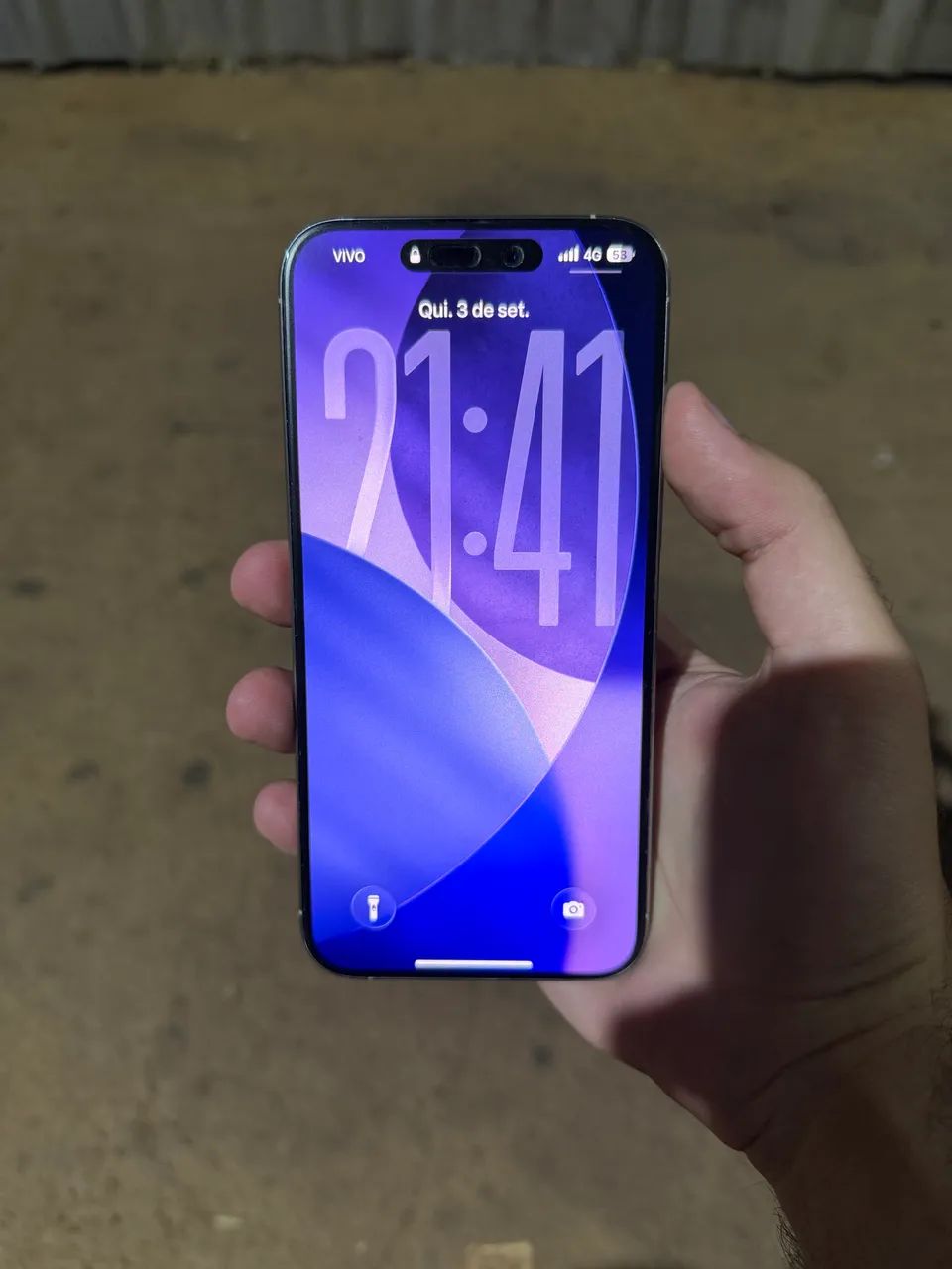 iPhone 15 Pro Max, 256GB, Titânio Natural, Impecável