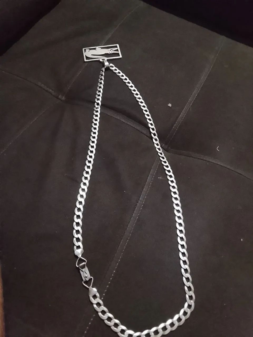 Corrente de prata elegante grande 1200 - Foto 2
