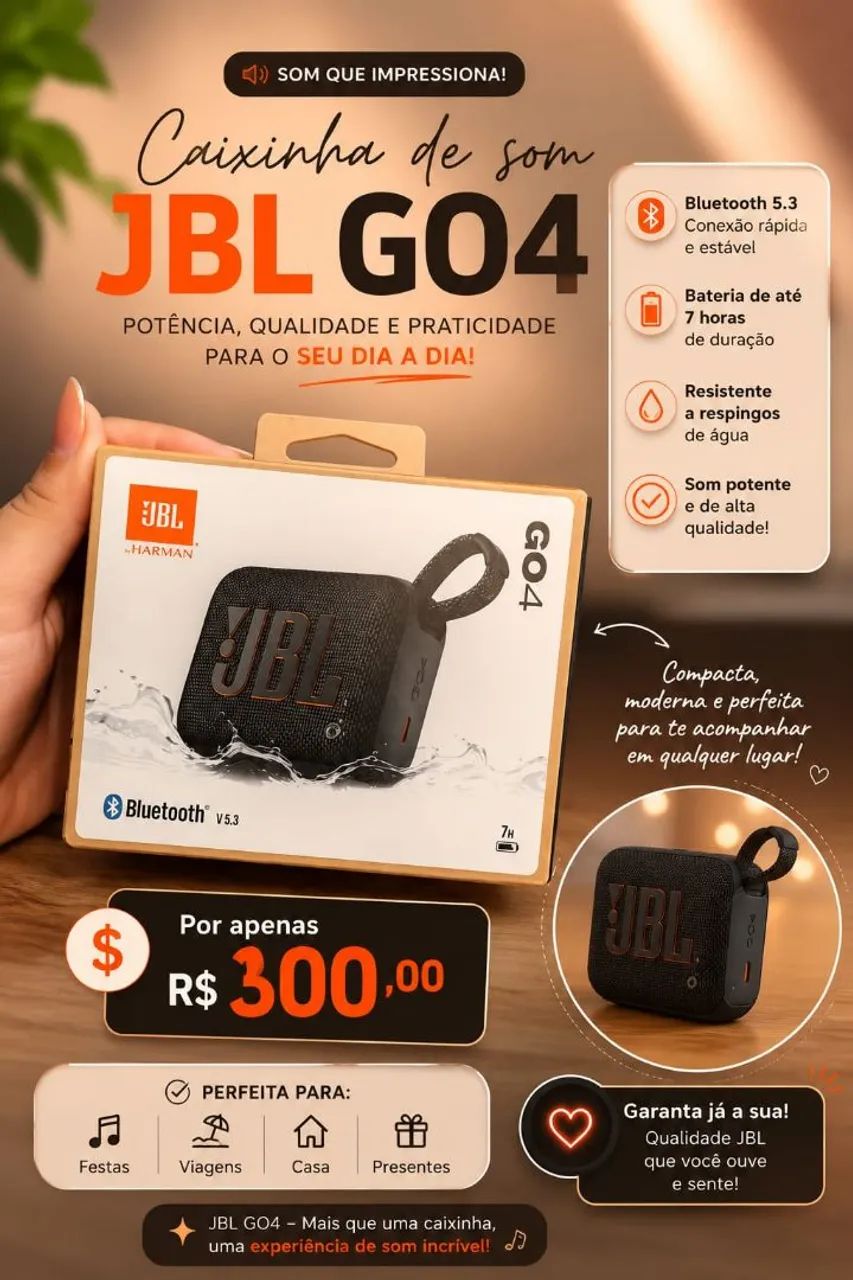 Caixa de som jbl