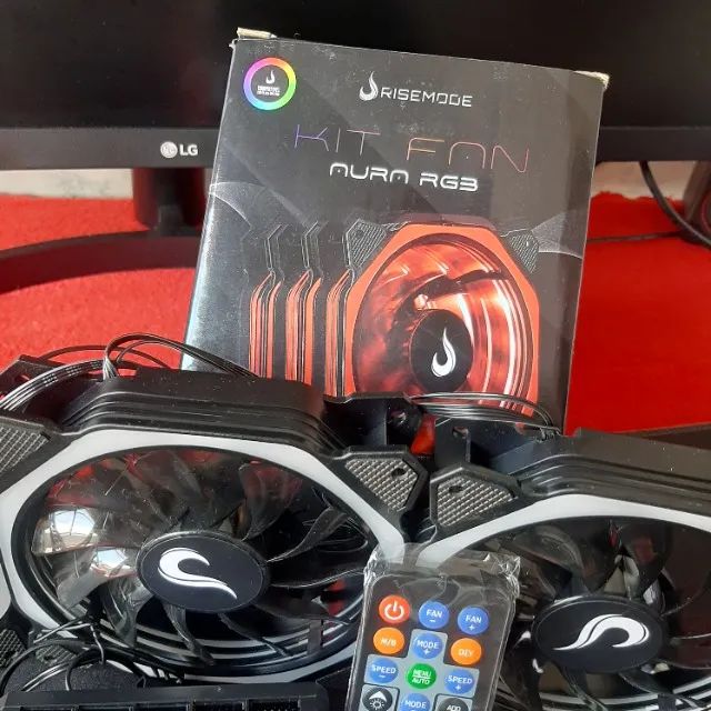 Kit 3 Fans RGB 120mm + Controladora e Controle - Transforme seu Setup! - Foto 3