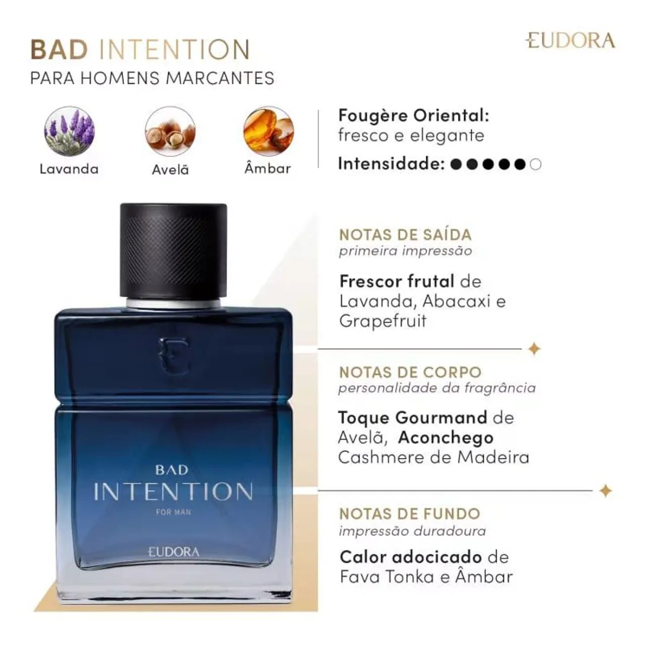Perfume bad intention Eudora na caixa nunca usado - Foto 2