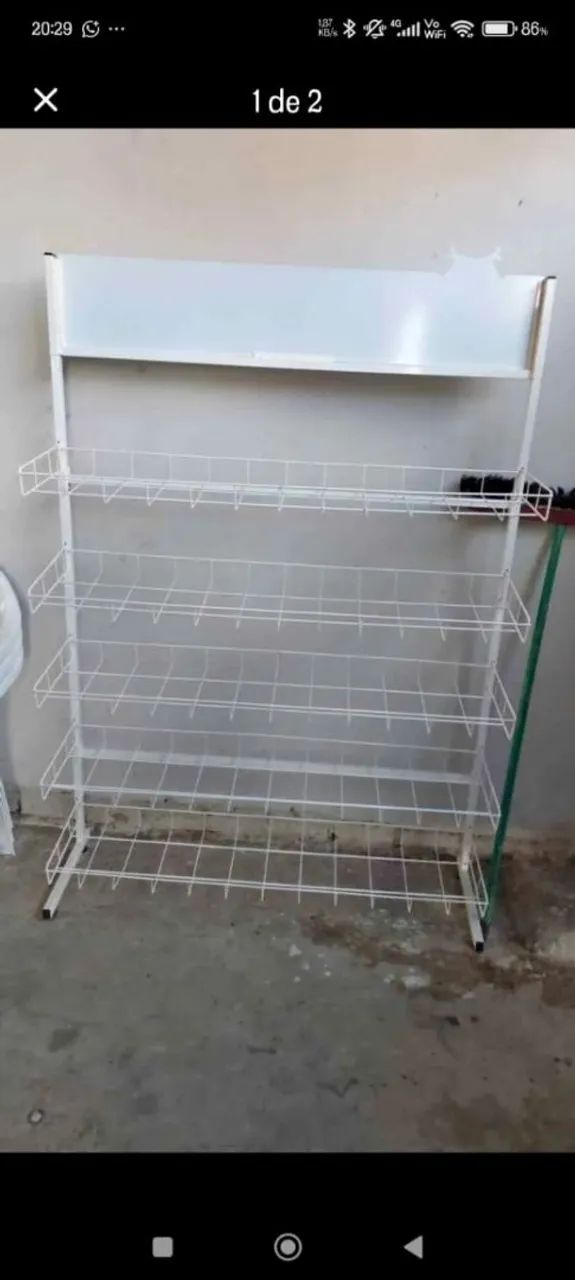 Expositor Branco Semi-novo 