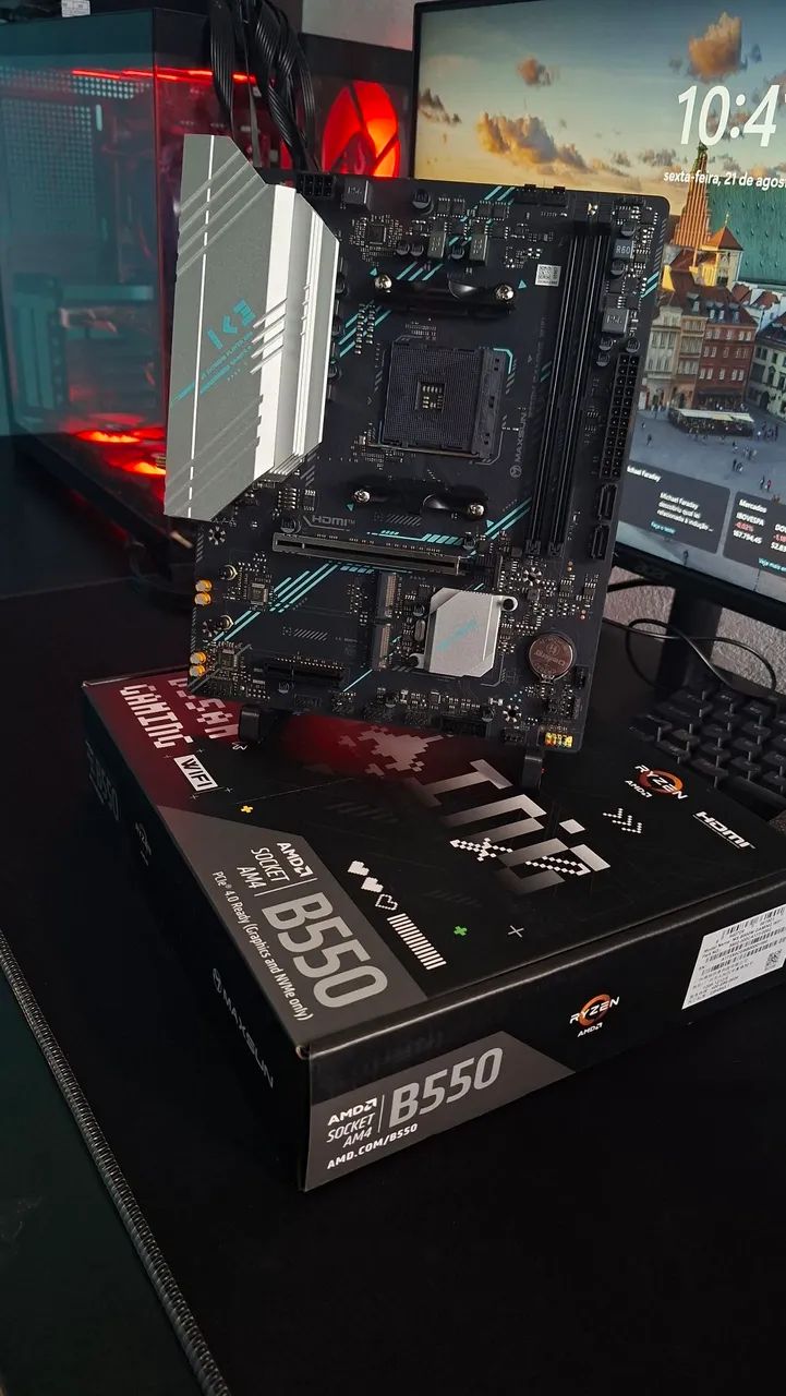 Placa Mãe AM4 -  MS-B550M Gaming WIFI - MAXSUN