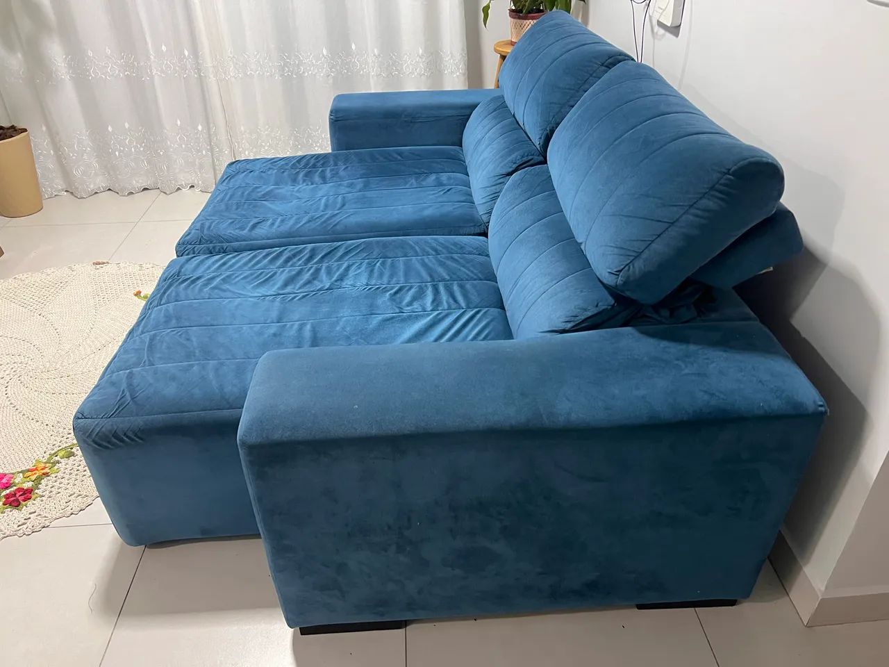 Sofá Retrátil e  Reclinável 2,20m - Foto 2