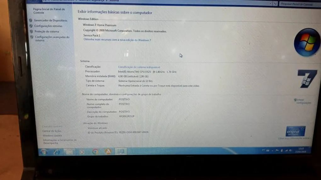 NOTEBOOK POSITIVO UNIQUE 60