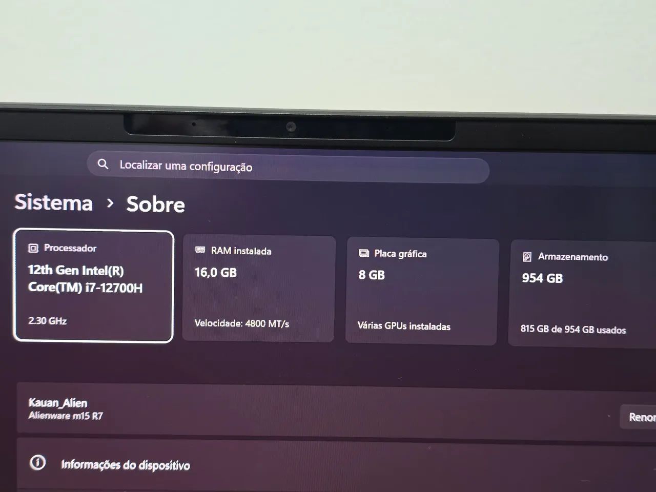 Alienware M15 R7 - Foto 2
