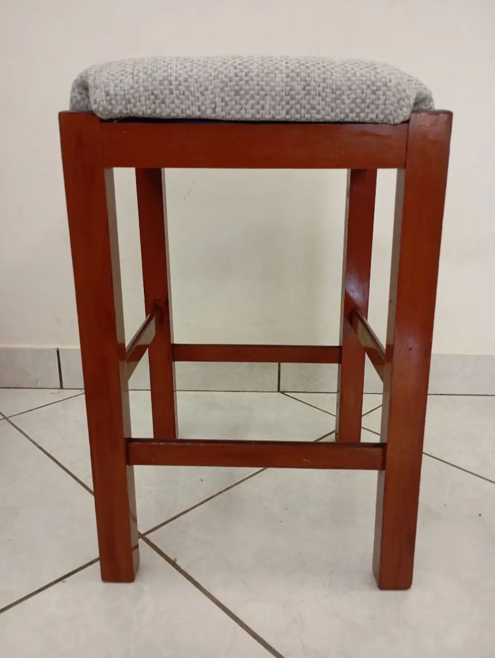 Banqueta Madeira Maciça 50cm - Foto 2