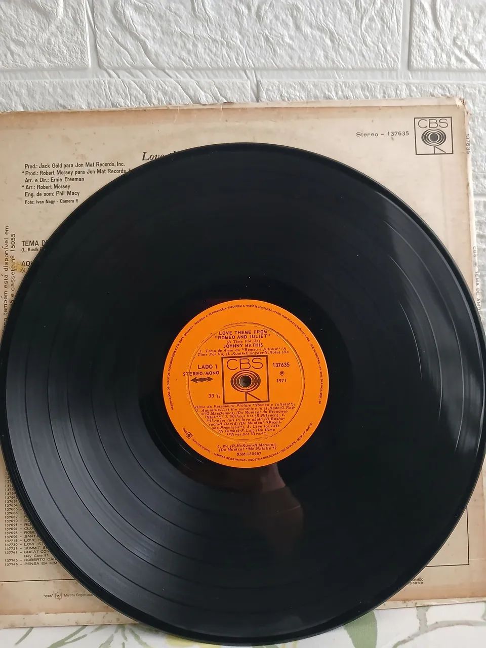 Disco de vinil Johnny Mathis Romeu e Julieta - Foto 3