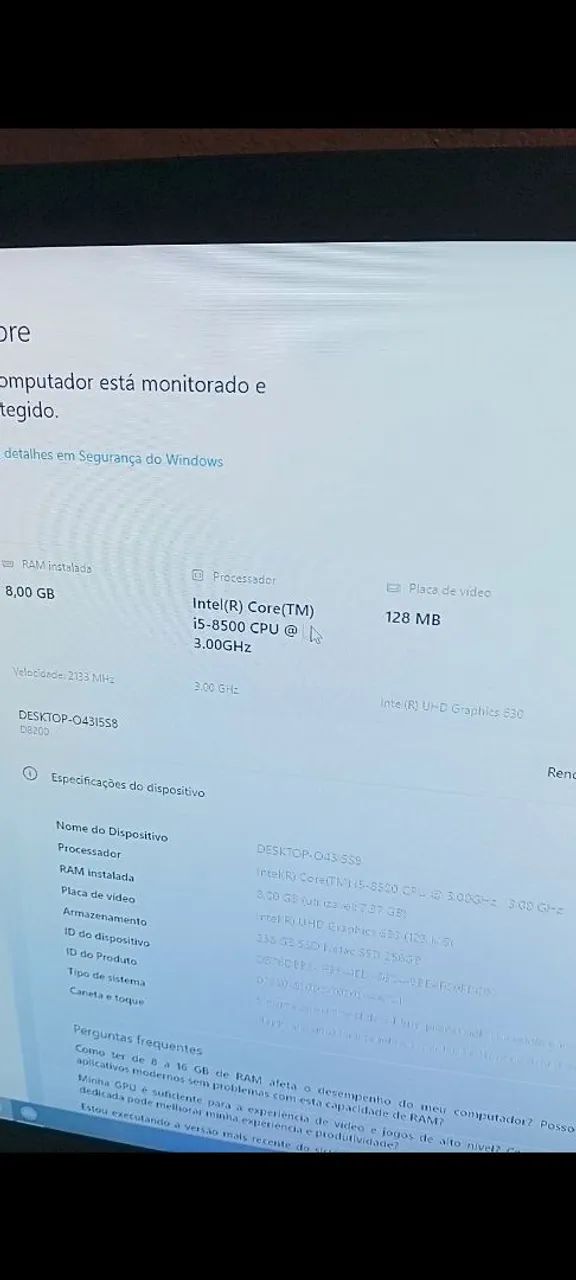 Kit placa mãe i5 e 8gb de ram ddr4 - Foto 2