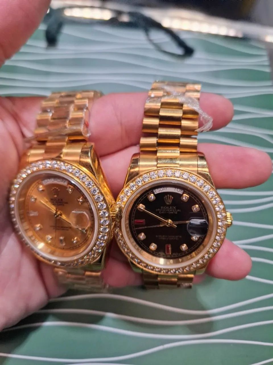 Relógio ROLEX AUTOMÁTICO DAY - DATE COM PEDRAS CRAVEJADAS - Foto 4