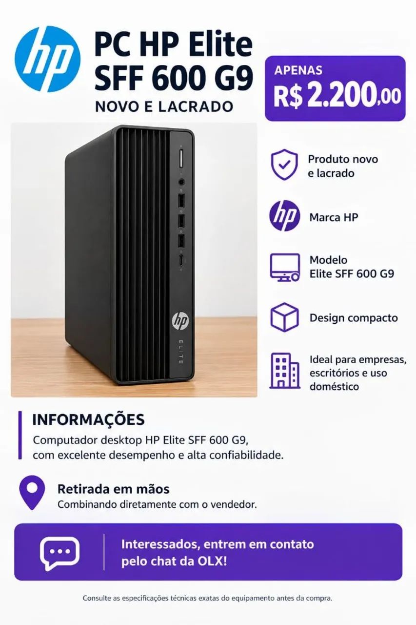 Desktop HP Elite SFF 600 G9