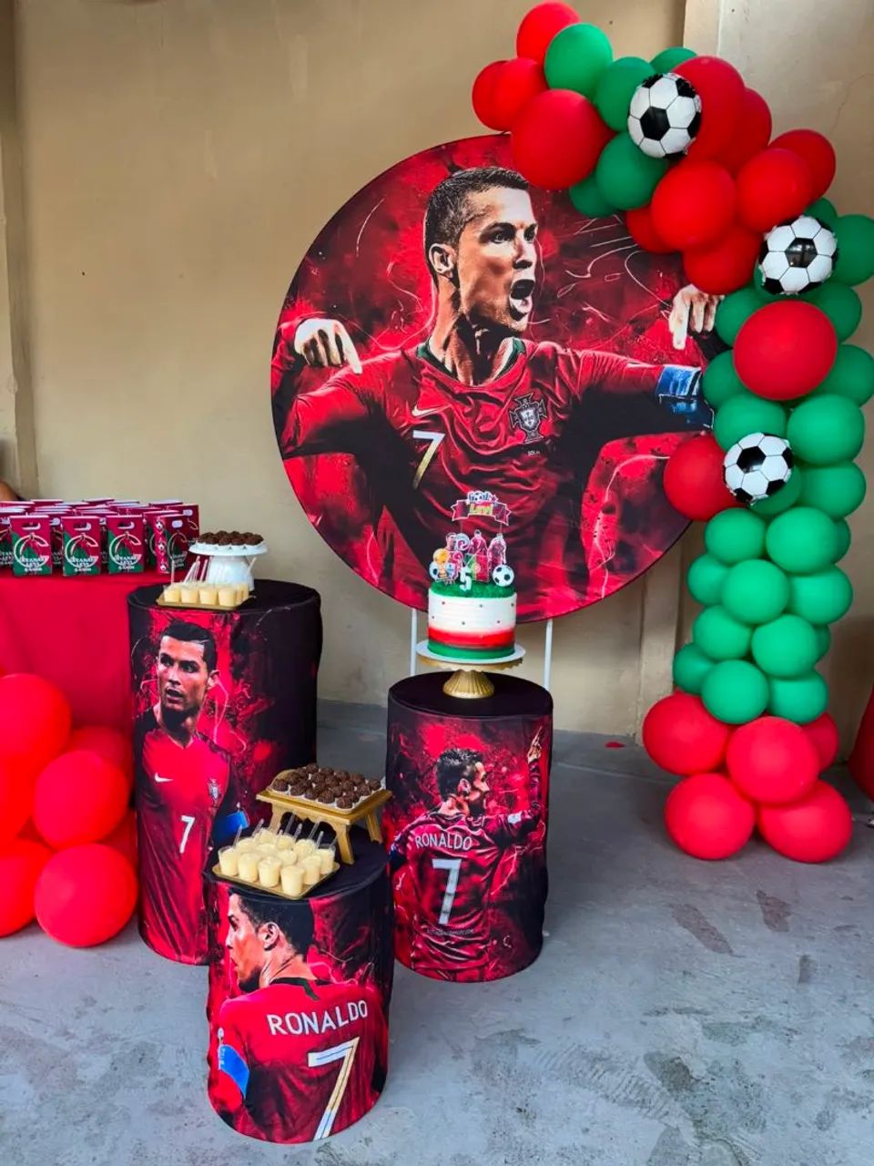 CR7 Capa painel redondo festivo