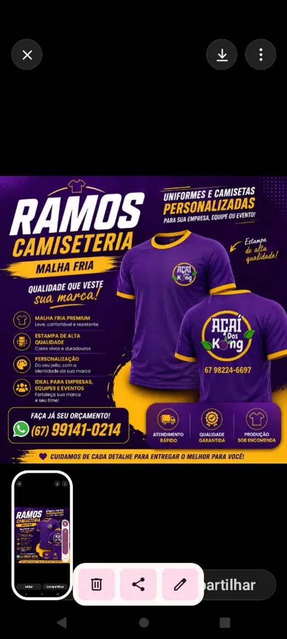 Camisetas e uniformes em geral  - Foto 5
