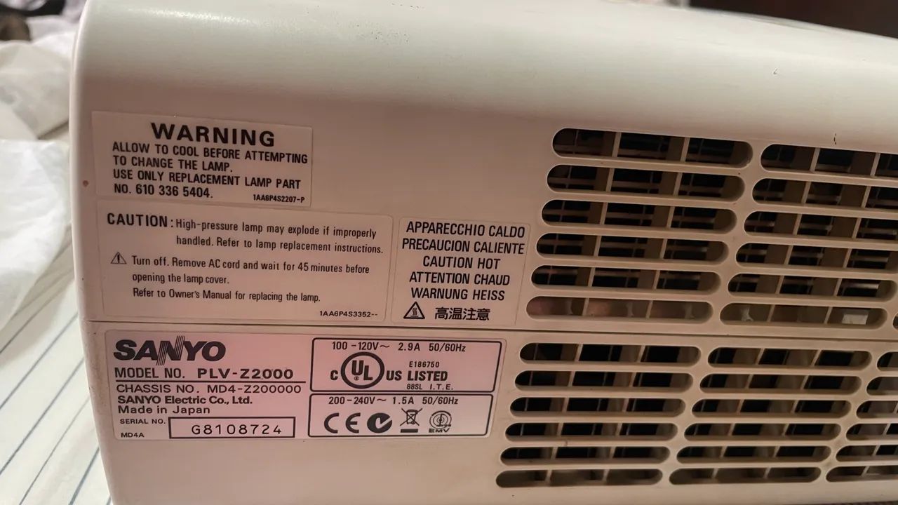 Projetor sanyo  plv z 2000 - Foto 3