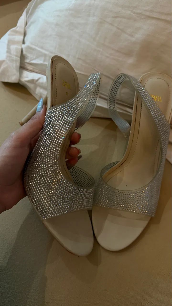 ?SALTO ZARA ELEGANTE E DELICADO TAM 40 - Foto 2