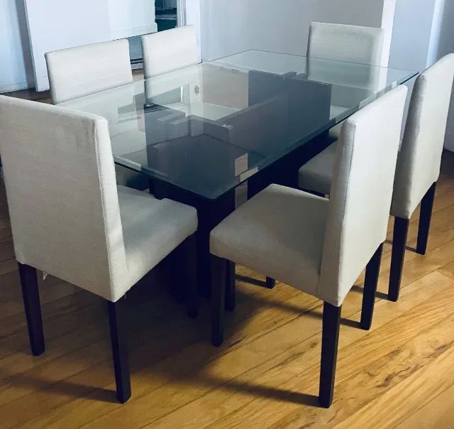 Mesa de jantar 160x100 - 6 cadeiras - Foto 3
