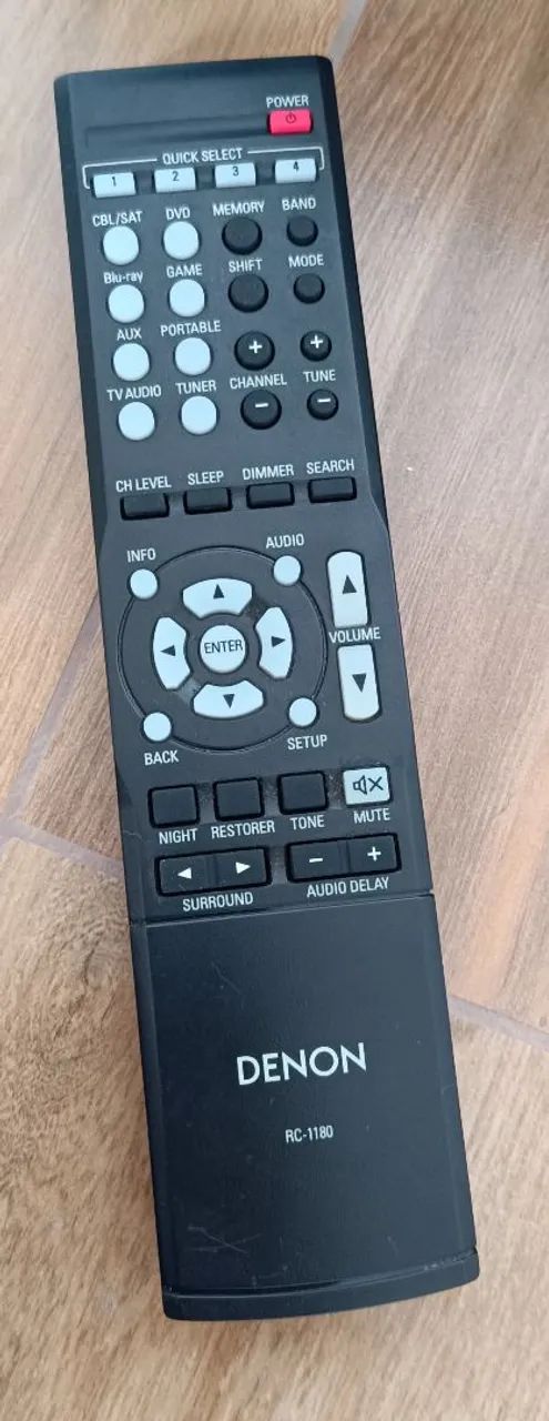 Receiver DENON AVR 1513 com controle. - Foto 4