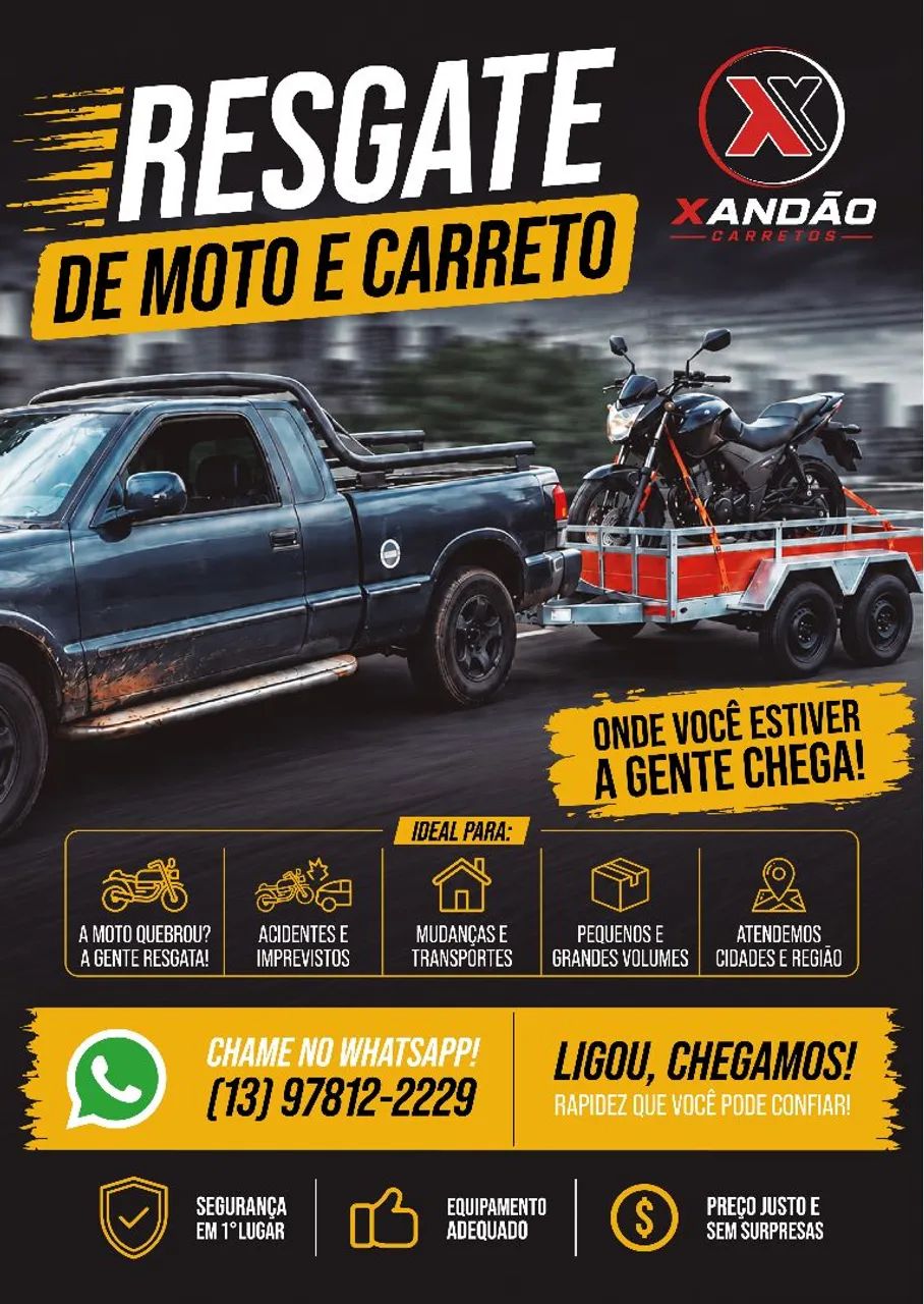 Resgate de Motos / Carretos / Mudancas