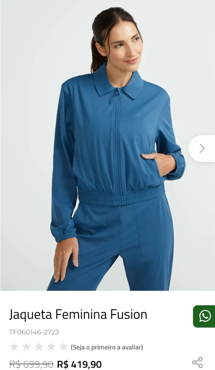Conjunto FEMININO TRACK&FIELD AZUL 