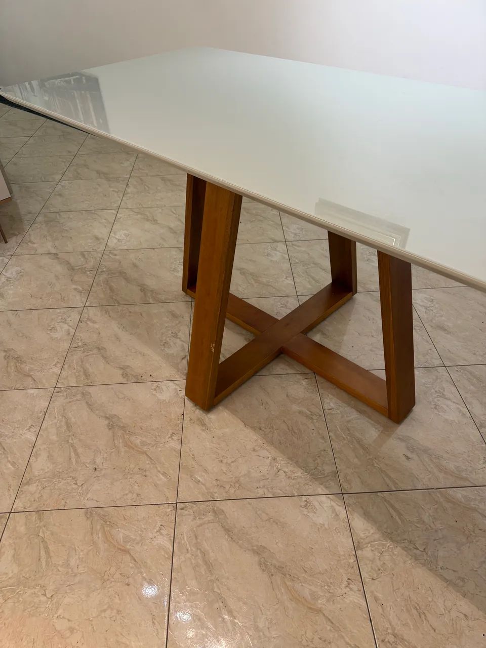 Mesa com tampo de vidro - Foto 5