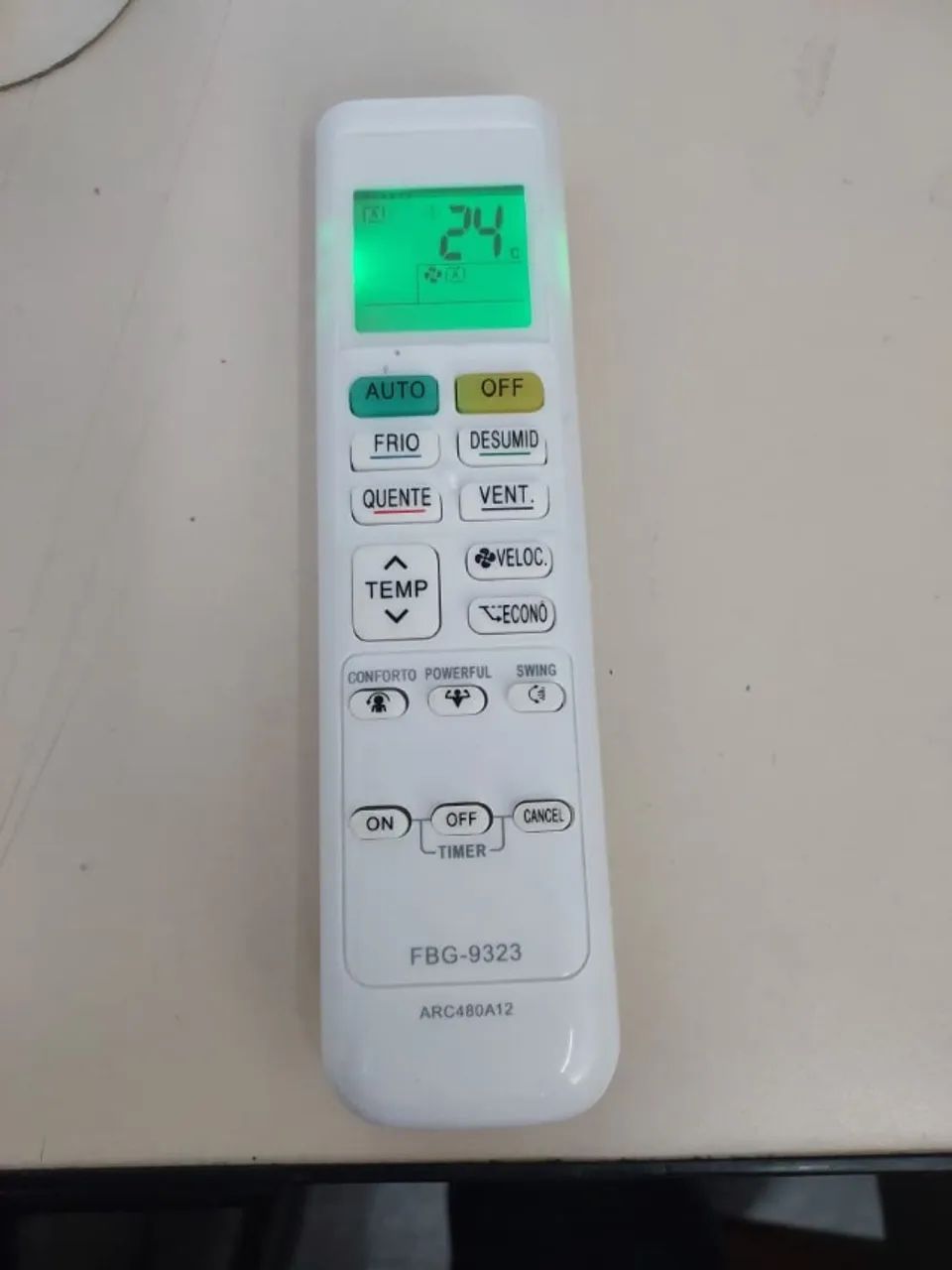 CONTROLE REMOTO AR CONDICIONADO FBG - Foto 2