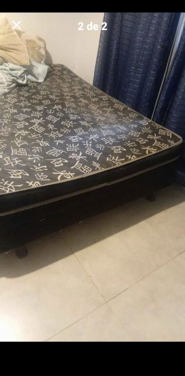 Cama box casal de molas