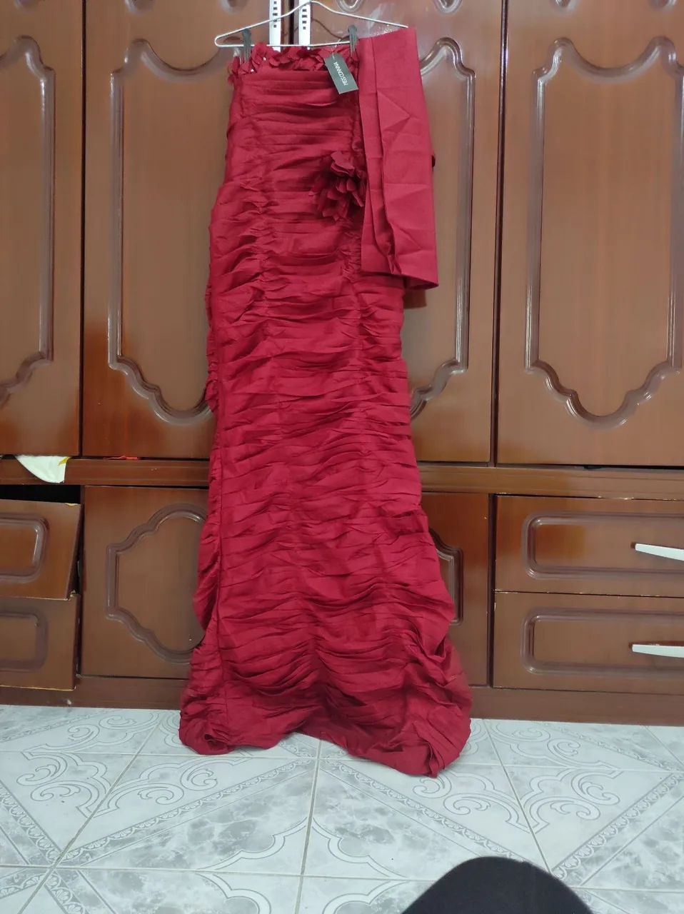 Vestido Longo Sereia Vermelho - Foto 2