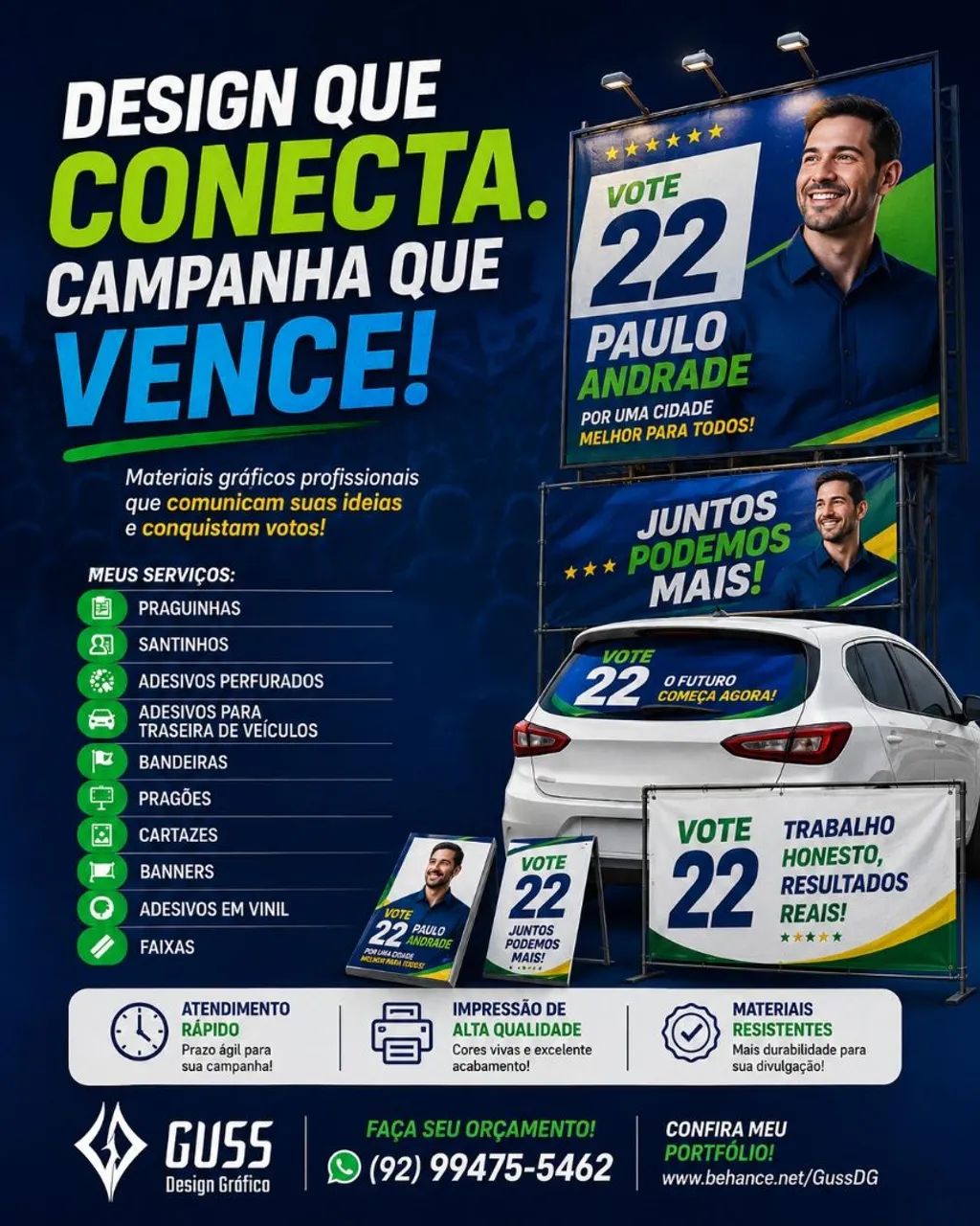 Designer para campanha eleitoral 