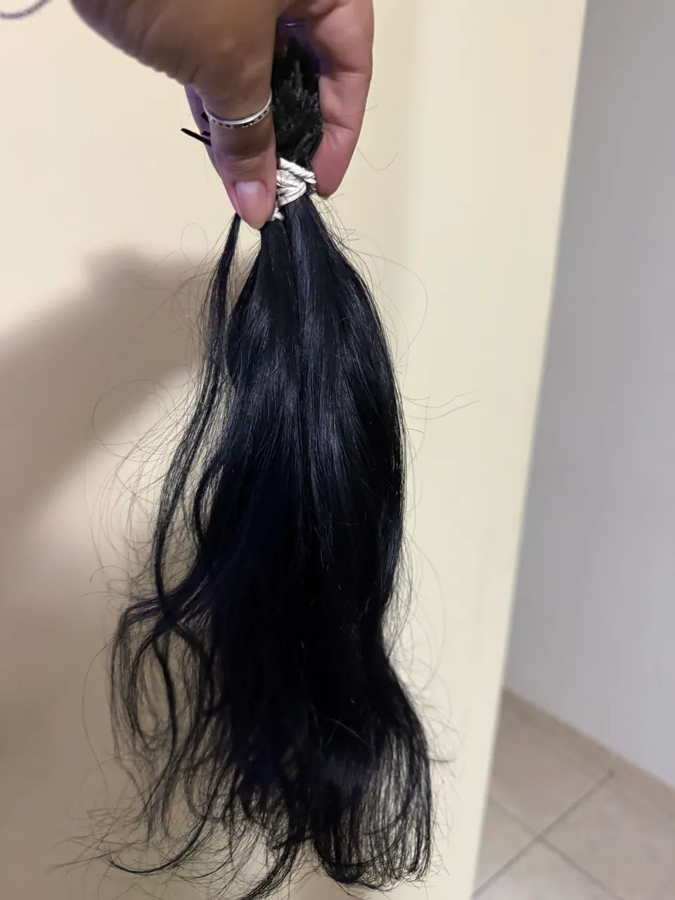 Cabelo mega hair 35cm liso ondulado  - Foto 4