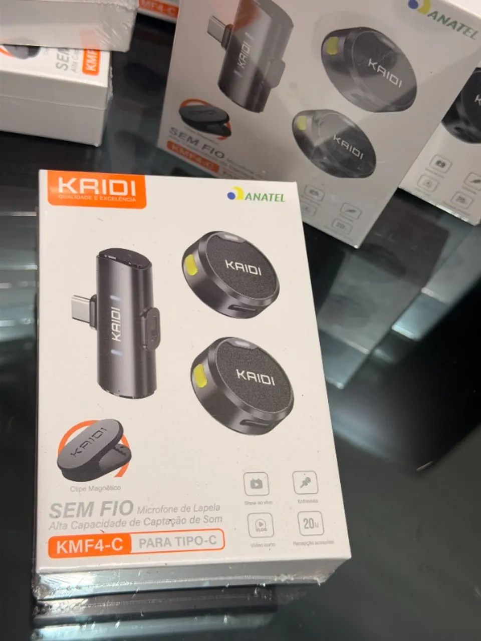 Micrifone de Lapela Kaidi Sem fio Duo