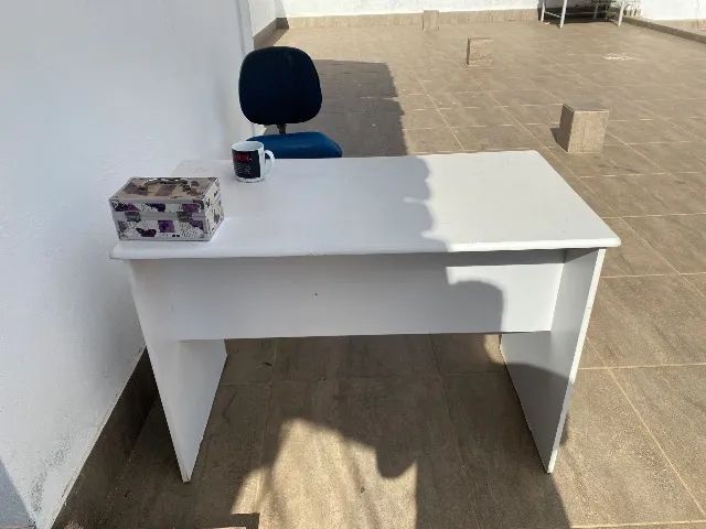 Mesas de escritório aceito trocas  - Foto 4