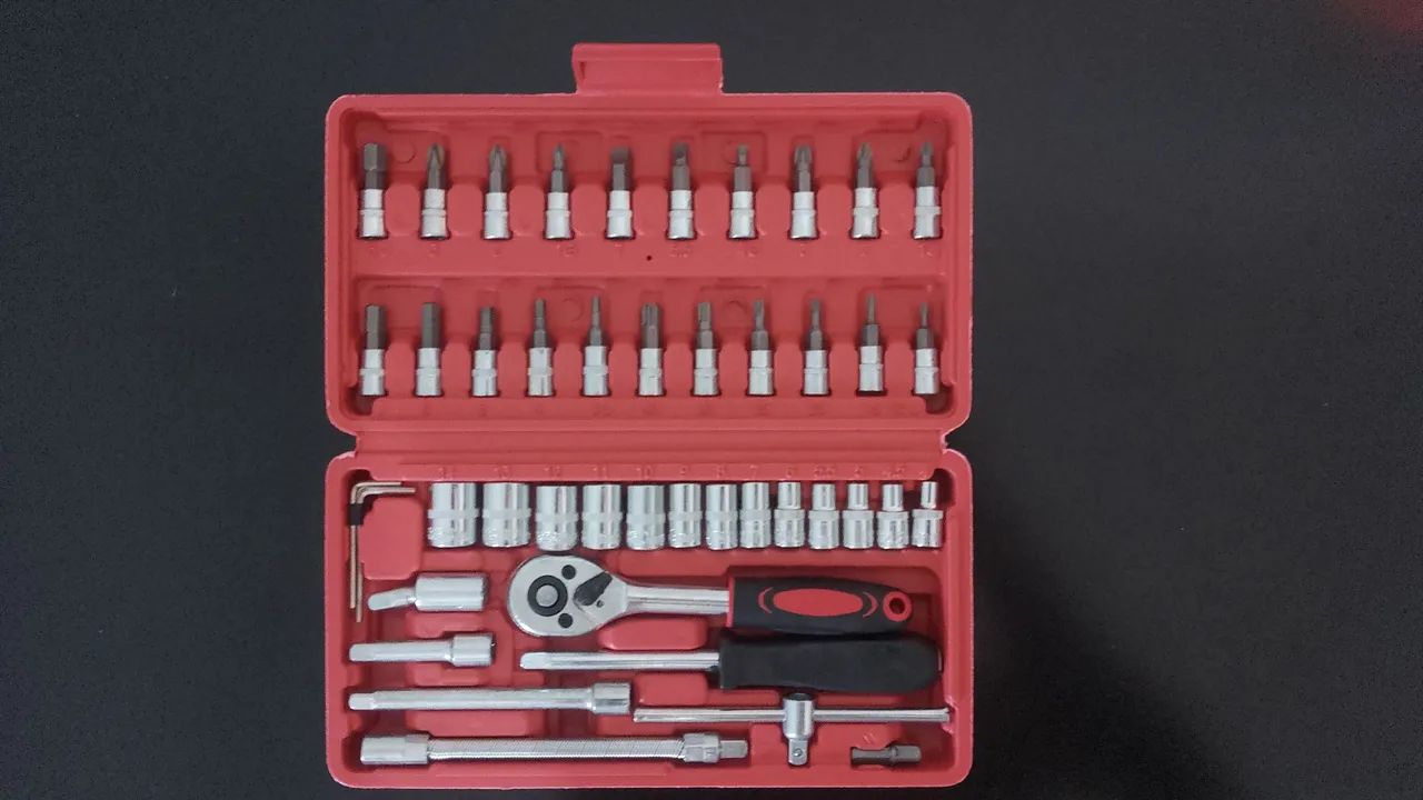 MALETA DE FERRAMENTAS PORTÁTIL 46 PEÇAS COMRADA  - Foto 2