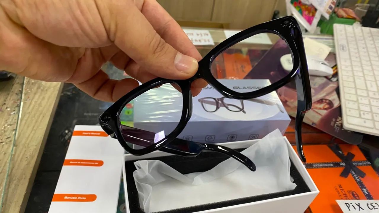 Óculos Inteligente Smart Glasses Com Câmera - Foto 5