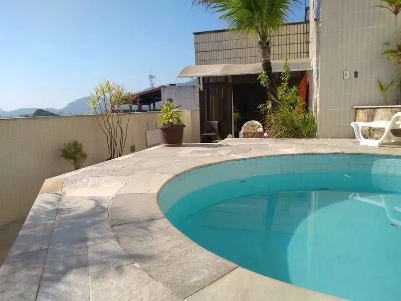 Cobertura Penthouse com piscina, 3 dormitórios, Enseada, Guarujá