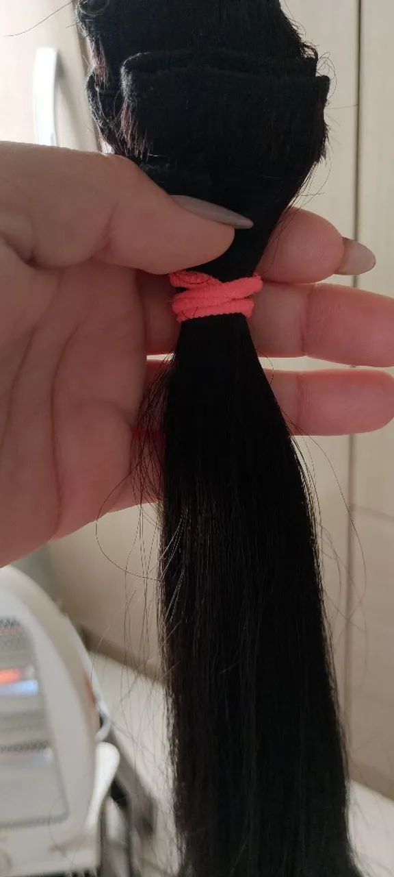 Cabelo brasileiro 100% humano 60 cm