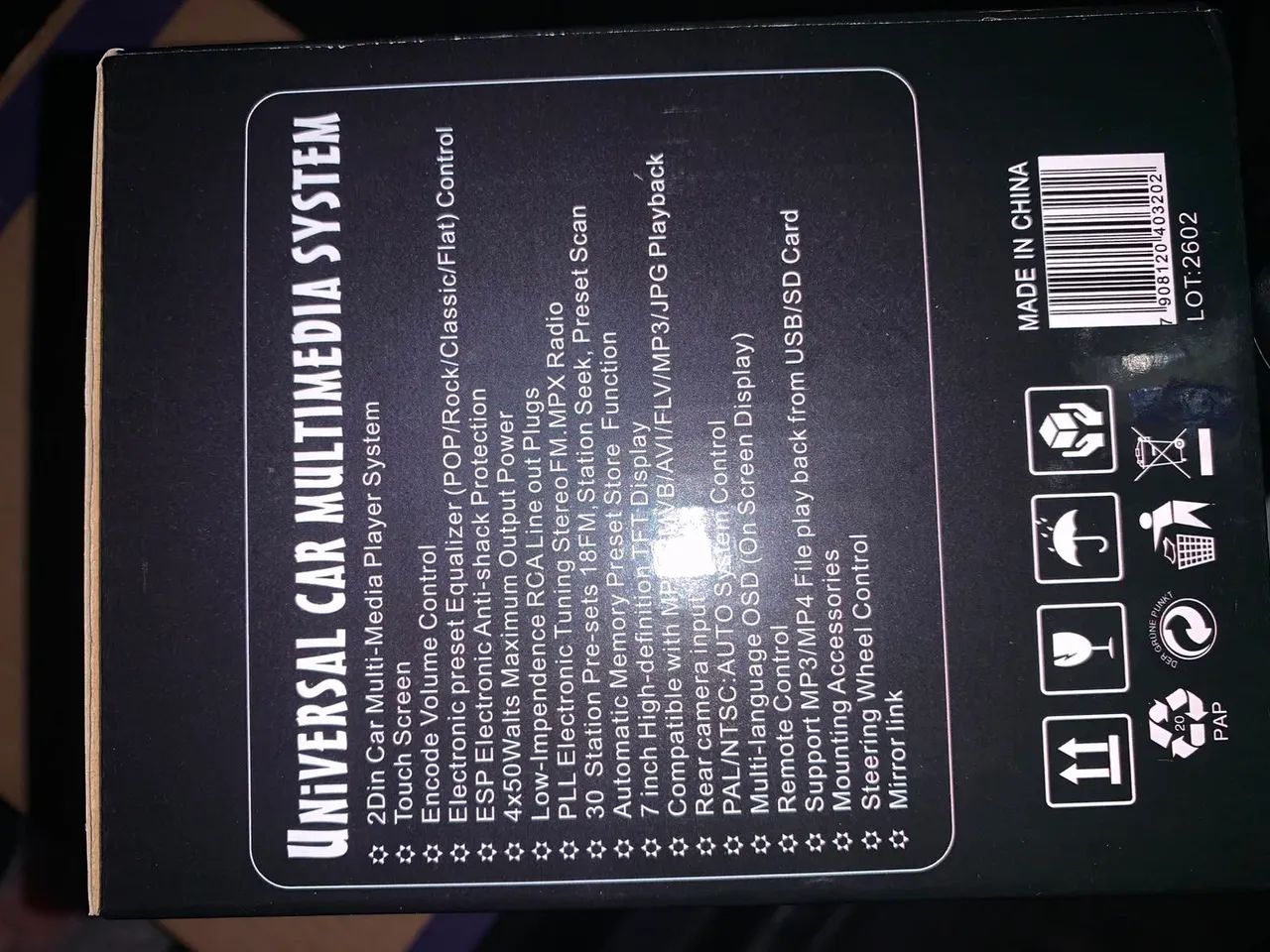 CENTRAL MULTIMIDIA 2DIN 7'' ESPELHAMENTO IOS ANDROID USB TOUCH BLUETOOTH - Foto 2