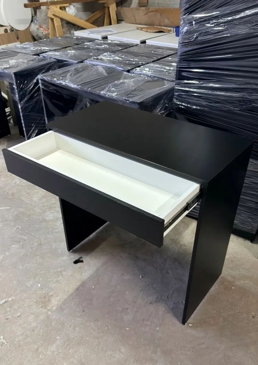 ESCRIVANINHA COM GAVETA DE MDF PREMIUM PRETO