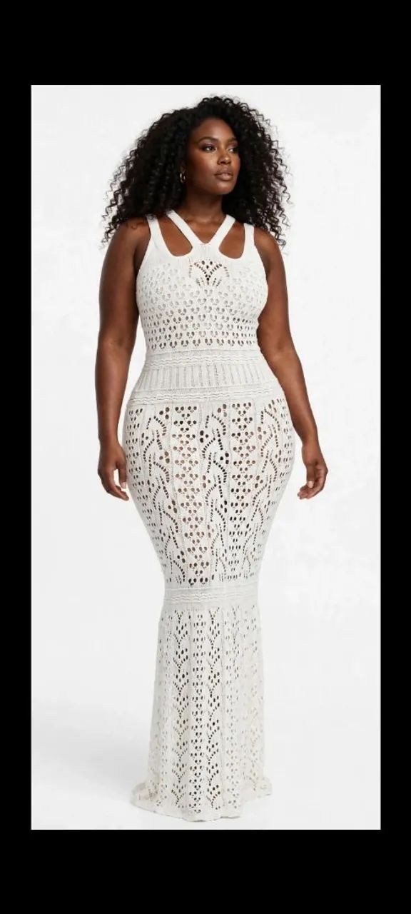 Lindo vestido longo de crochê  - Foto 3