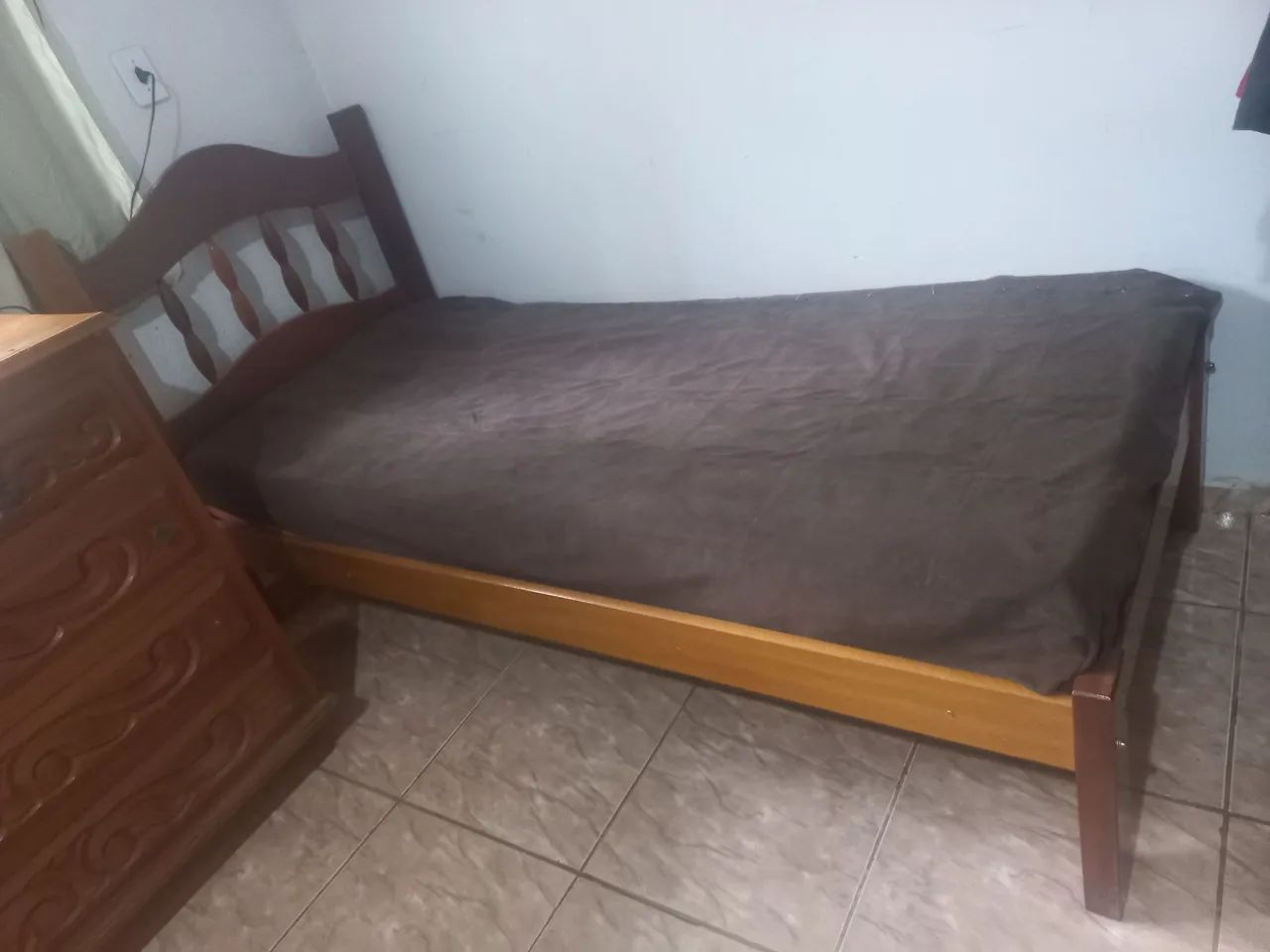 Cama Solteiro Madeira Cerejeira  - Foto 3