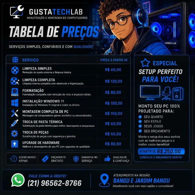 REPARO E LIMPEZA DE COMPUTADORES - DESKTOPS - Foto 2