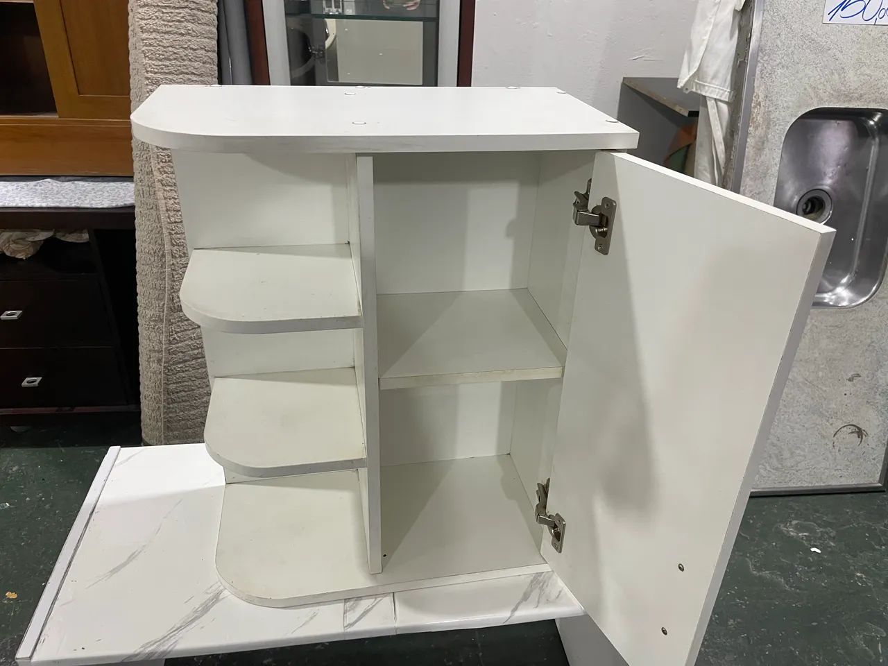 Armário Suspenso Branco MDF - Foto 5